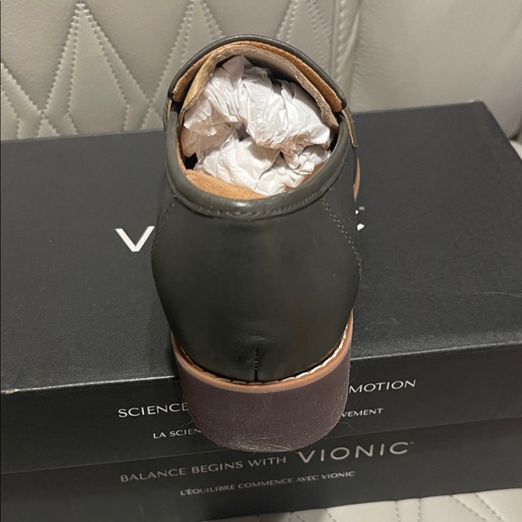 Vionic Leather Loafers in Dark Brown - Picture 8 of 9